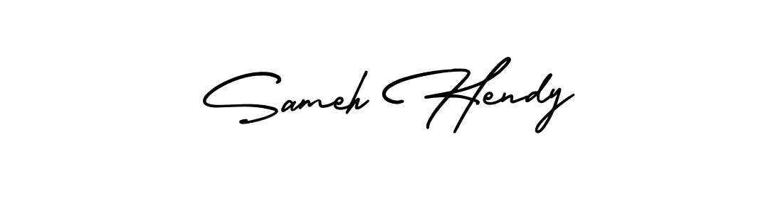 AmerikaSignatureDemo-Regular is a professional signature style that is perfect for those who want to add a touch of class to their signature. It is also a great choice for those who want to make their signature more unique. Get Sameh Hendy name to fancy signature for free. Sameh Hendy signature style 3 images and pictures png