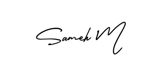 Best and Professional Signature Style for Sameh M. AmerikaSignatureDemo-Regular Best Signature Style Collection. Sameh M signature style 3 images and pictures png