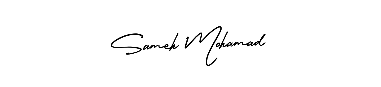 It looks lik you need a new signature style for name Sameh Mohamad. Design unique handwritten (AmerikaSignatureDemo-Regular) signature with our free signature maker in just a few clicks. Sameh Mohamad signature style 3 images and pictures png