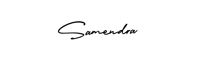 if you are searching for the best signature style for your name Samendra. so please give up your signature search. here we have designed multiple signature styles  using AmerikaSignatureDemo-Regular. Samendra signature style 3 images and pictures png