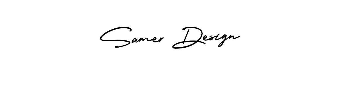 How to make Samer Design signature? AmerikaSignatureDemo-Regular is a professional autograph style. Create handwritten signature for Samer Design name. Samer Design signature style 3 images and pictures png