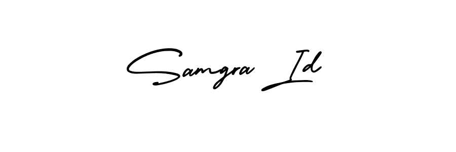 How to Draw Samgra Id signature style? AmerikaSignatureDemo-Regular is a latest design signature styles for name Samgra Id. Samgra Id signature style 3 images and pictures png