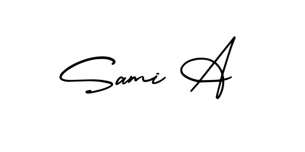 You can use this online signature creator to create a handwritten signature for the name Sami A. This is the best online autograph maker. Sami A signature style 3 images and pictures png