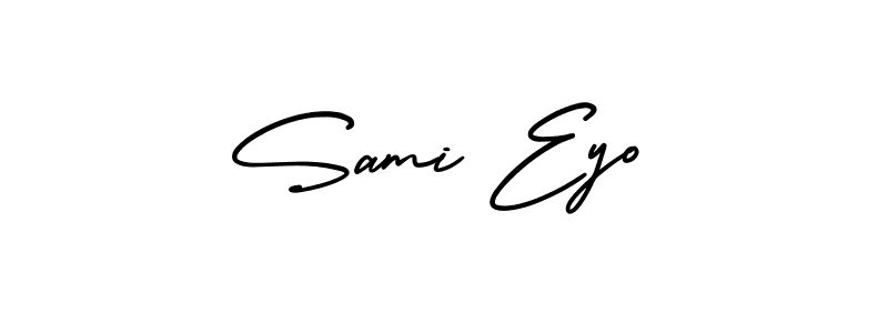 Make a short Sami Eyo signature style. Manage your documents anywhere anytime using AmerikaSignatureDemo-Regular. Create and add eSignatures, submit forms, share and send files easily. Sami Eyo signature style 3 images and pictures png