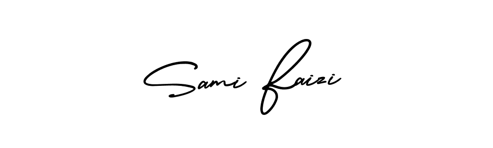 Use a signature maker to create a handwritten signature online. With this signature software, you can design (AmerikaSignatureDemo-Regular) your own signature for name Sami Faizi. Sami Faizi signature style 3 images and pictures png