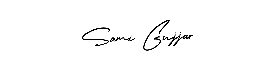 Design your own signature with our free online signature maker. With this signature software, you can create a handwritten (AmerikaSignatureDemo-Regular) signature for name Sami Gujjar. Sami Gujjar signature style 3 images and pictures png