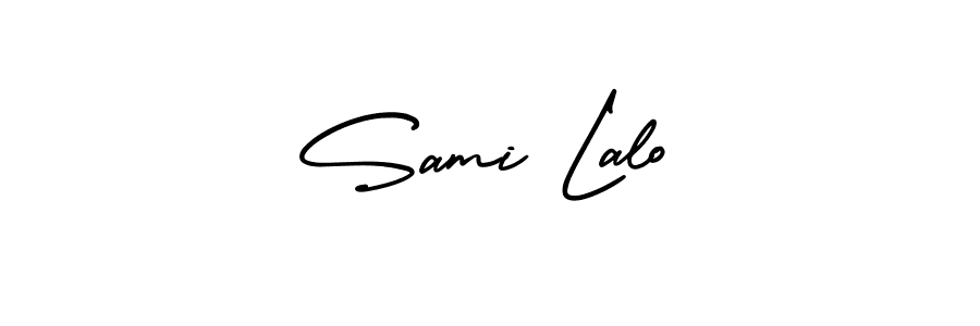 How to Draw Sami Lalo signature style? AmerikaSignatureDemo-Regular is a latest design signature styles for name Sami Lalo. Sami Lalo signature style 3 images and pictures png