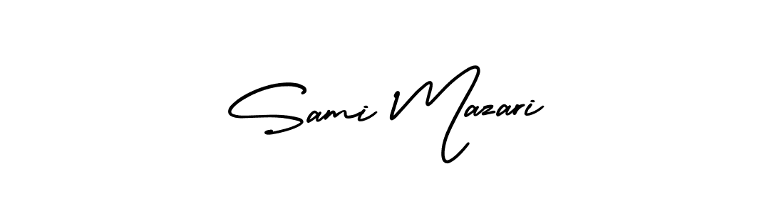 Design your own signature with our free online signature maker. With this signature software, you can create a handwritten (AmerikaSignatureDemo-Regular) signature for name Sami Mazari. Sami Mazari signature style 3 images and pictures png