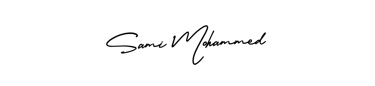 It looks lik you need a new signature style for name Sami Mohammed. Design unique handwritten (AmerikaSignatureDemo-Regular) signature with our free signature maker in just a few clicks. Sami Mohammed signature style 3 images and pictures png