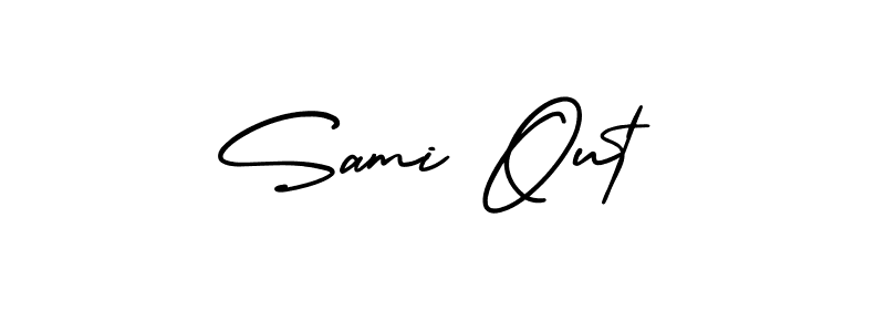 Make a short Sami Out signature style. Manage your documents anywhere anytime using AmerikaSignatureDemo-Regular. Create and add eSignatures, submit forms, share and send files easily. Sami Out signature style 3 images and pictures png