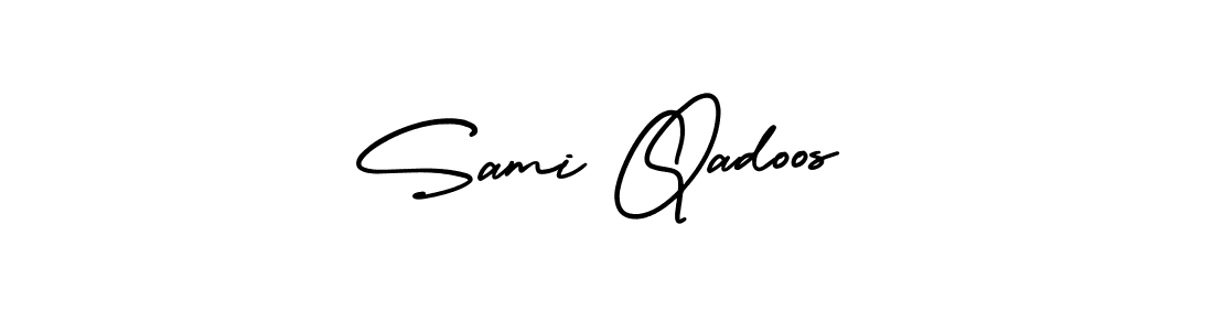 Make a short Sami Qadoos signature style. Manage your documents anywhere anytime using AmerikaSignatureDemo-Regular. Create and add eSignatures, submit forms, share and send files easily. Sami Qadoos signature style 3 images and pictures png