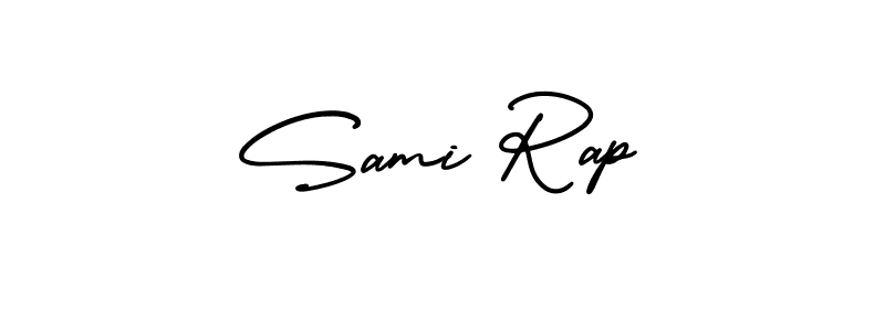 Also You can easily find your signature by using the search form. We will create Sami Rap name handwritten signature images for you free of cost using AmerikaSignatureDemo-Regular sign style. Sami Rap signature style 3 images and pictures png