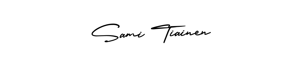 Create a beautiful signature design for name Sami Tiainen. With this signature (AmerikaSignatureDemo-Regular) fonts, you can make a handwritten signature for free. Sami Tiainen signature style 3 images and pictures png