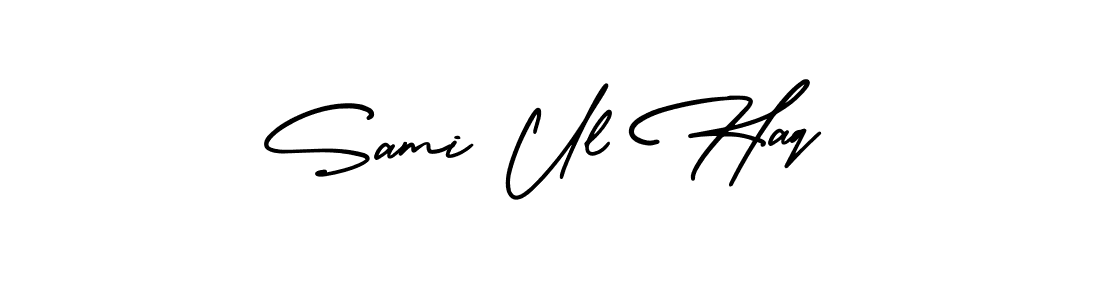 Use a signature maker to create a handwritten signature online. With this signature software, you can design (AmerikaSignatureDemo-Regular) your own signature for name Sami Ul Haq. Sami Ul Haq signature style 3 images and pictures png