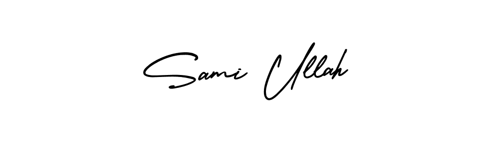 Sami Ullah stylish signature style. Best Handwritten Sign (AmerikaSignatureDemo-Regular) for my name. Handwritten Signature Collection Ideas for my name Sami Ullah. Sami Ullah signature style 3 images and pictures png