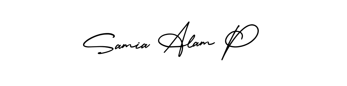 Here are the top 10 professional signature styles for the name Samia Alam P. These are the best autograph styles you can use for your name. Samia Alam P signature style 3 images and pictures png