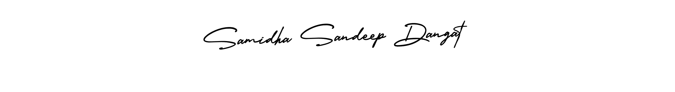 Samidha Sandeep Dangat stylish signature style. Best Handwritten Sign (AmerikaSignatureDemo-Regular) for my name. Handwritten Signature Collection Ideas for my name Samidha Sandeep Dangat. Samidha Sandeep Dangat signature style 3 images and pictures png