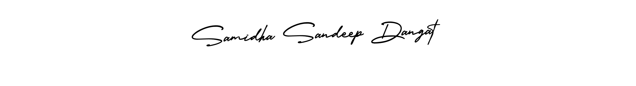 AmerikaSignatureDemo-Regular is a professional signature style that is perfect for those who want to add a touch of class to their signature. It is also a great choice for those who want to make their signature more unique. Get Samidha Sandeep Dangat name to fancy signature for free. Samidha Sandeep Dangat signature style 3 images and pictures png