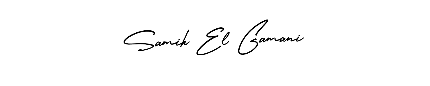 It looks lik you need a new signature style for name Samih El Gamani. Design unique handwritten (AmerikaSignatureDemo-Regular) signature with our free signature maker in just a few clicks. Samih El Gamani signature style 3 images and pictures png