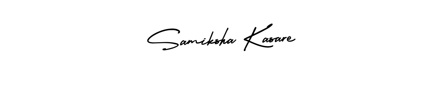 if you are searching for the best signature style for your name Samiksha Kasare. so please give up your signature search. here we have designed multiple signature styles  using AmerikaSignatureDemo-Regular. Samiksha Kasare signature style 3 images and pictures png