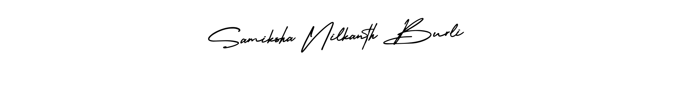 Once you've used our free online signature maker to create your best signature AmerikaSignatureDemo-Regular style, it's time to enjoy all of the benefits that Samiksha Nilkanth Burli name signing documents. Samiksha Nilkanth Burli signature style 3 images and pictures png