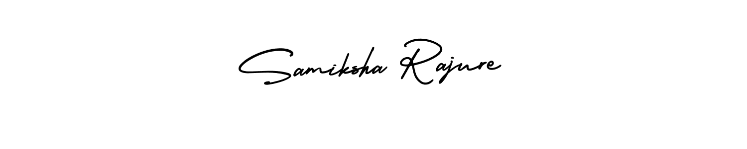 Check out images of Autograph of Samiksha Rajure name. Actor Samiksha Rajure Signature Style. AmerikaSignatureDemo-Regular is a professional sign style online. Samiksha Rajure signature style 3 images and pictures png