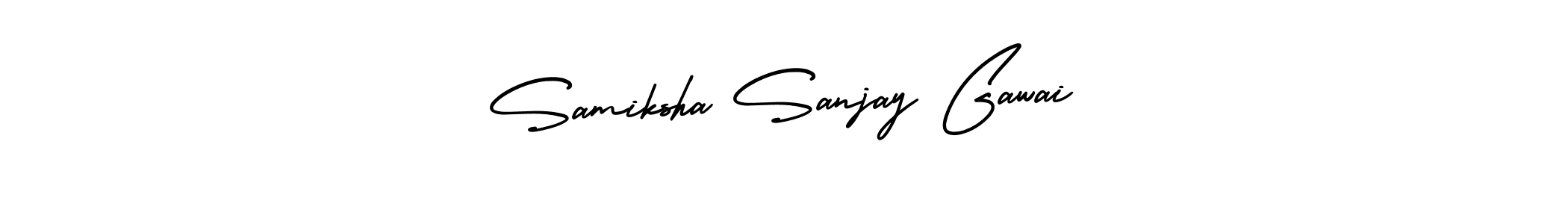 It looks lik you need a new signature style for name Samiksha Sanjay Gawai. Design unique handwritten (AmerikaSignatureDemo-Regular) signature with our free signature maker in just a few clicks. Samiksha Sanjay Gawai signature style 3 images and pictures png
