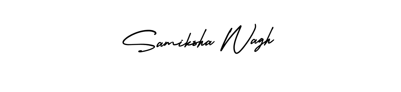How to Draw Samiksha Wagh signature style? AmerikaSignatureDemo-Regular is a latest design signature styles for name Samiksha Wagh. Samiksha Wagh signature style 3 images and pictures png