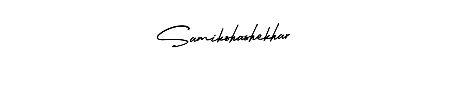 Use a signature maker to create a handwritten signature online. With this signature software, you can design (AmerikaSignatureDemo-Regular) your own signature for name Samikshashekhar. Samikshashekhar signature style 3 images and pictures png