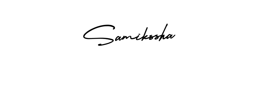 How to Draw Samikssha signature style? AmerikaSignatureDemo-Regular is a latest design signature styles for name Samikssha. Samikssha signature style 3 images and pictures png