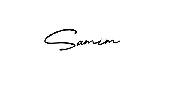 How to make Samim  name signature. Use AmerikaSignatureDemo-Regular style for creating short signs online. This is the latest handwritten sign. Samim  signature style 3 images and pictures png
