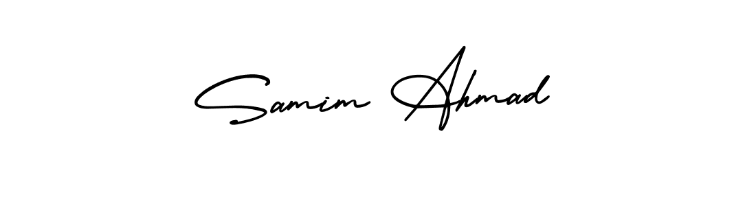 Also You can easily find your signature by using the search form. We will create Samim Ahmad name handwritten signature images for you free of cost using AmerikaSignatureDemo-Regular sign style. Samim Ahmad signature style 3 images and pictures png