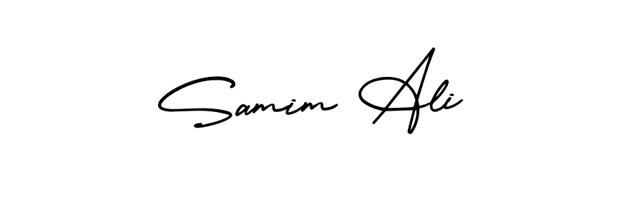 How to Draw Samim Ali signature style? AmerikaSignatureDemo-Regular is a latest design signature styles for name Samim Ali. Samim Ali signature style 3 images and pictures png