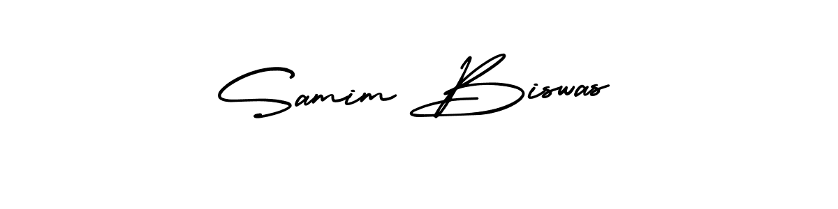 How to make Samim Biswas signature? AmerikaSignatureDemo-Regular is a professional autograph style. Create handwritten signature for Samim Biswas name. Samim Biswas signature style 3 images and pictures png