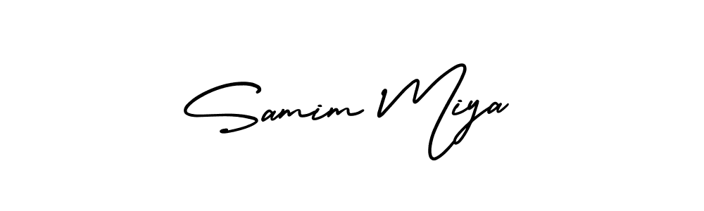 Create a beautiful signature design for name Samim Miya. With this signature (AmerikaSignatureDemo-Regular) fonts, you can make a handwritten signature for free. Samim Miya signature style 3 images and pictures png