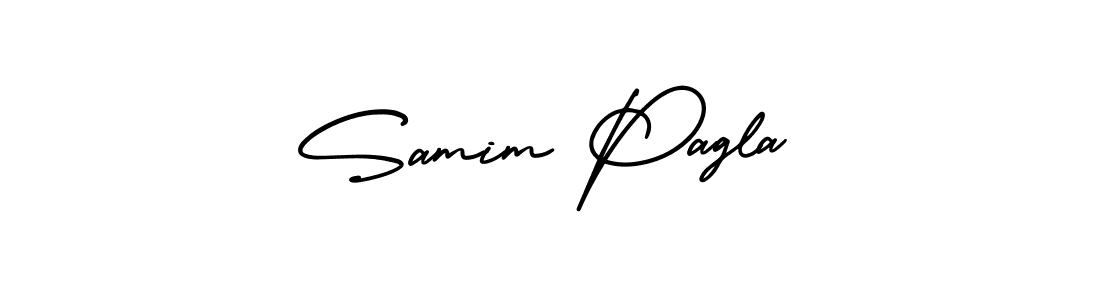 Design your own signature with our free online signature maker. With this signature software, you can create a handwritten (AmerikaSignatureDemo-Regular) signature for name Samim Pagla. Samim Pagla signature style 3 images and pictures png