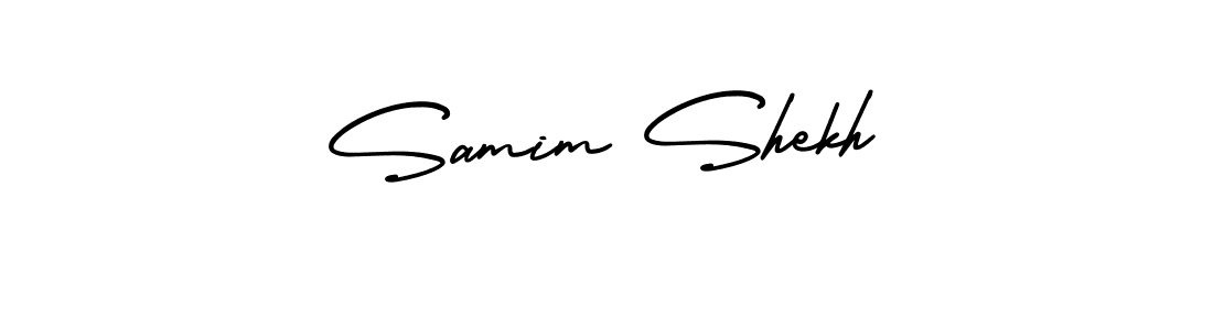 How to make Samim Shekh signature? AmerikaSignatureDemo-Regular is a professional autograph style. Create handwritten signature for Samim Shekh name. Samim Shekh signature style 3 images and pictures png