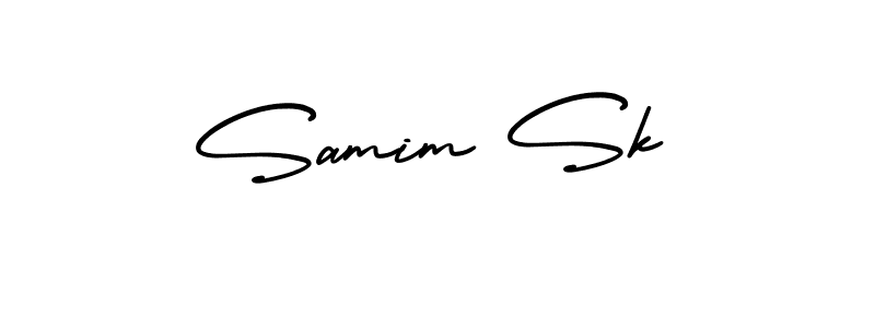 AmerikaSignatureDemo-Regular is a professional signature style that is perfect for those who want to add a touch of class to their signature. It is also a great choice for those who want to make their signature more unique. Get Samim Sk name to fancy signature for free. Samim Sk signature style 3 images and pictures png
