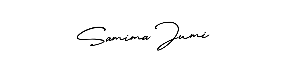 Also we have Samima Jumi name is the best signature style. Create professional handwritten signature collection using AmerikaSignatureDemo-Regular autograph style. Samima Jumi signature style 3 images and pictures png