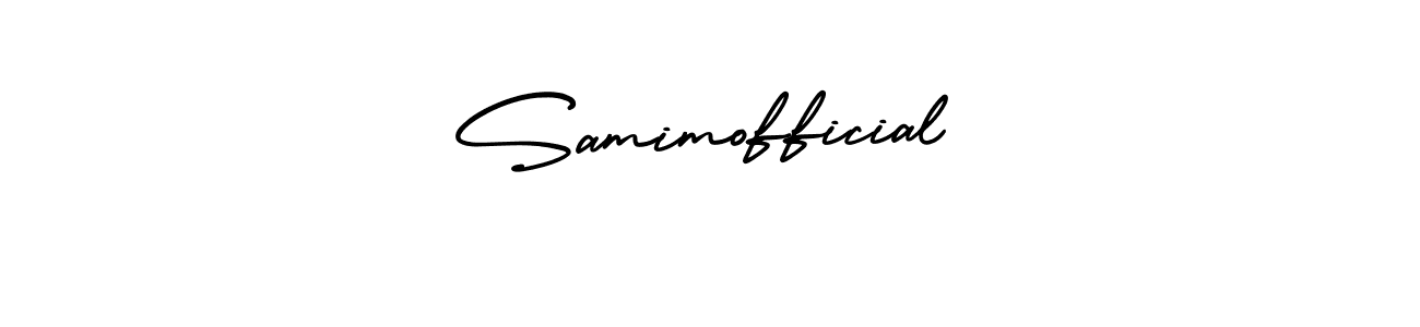 Create a beautiful signature design for name Samimofficial. With this signature (AmerikaSignatureDemo-Regular) fonts, you can make a handwritten signature for free. Samimofficial signature style 3 images and pictures png