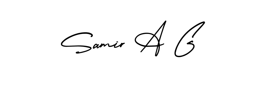 Here are the top 10 professional signature styles for the name Samir A G. These are the best autograph styles you can use for your name. Samir A G signature style 3 images and pictures png