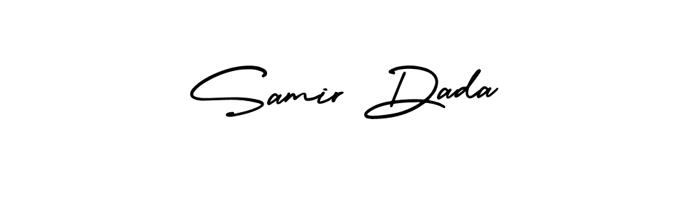 It looks lik you need a new signature style for name Samir Dada. Design unique handwritten (AmerikaSignatureDemo-Regular) signature with our free signature maker in just a few clicks. Samir Dada signature style 3 images and pictures png