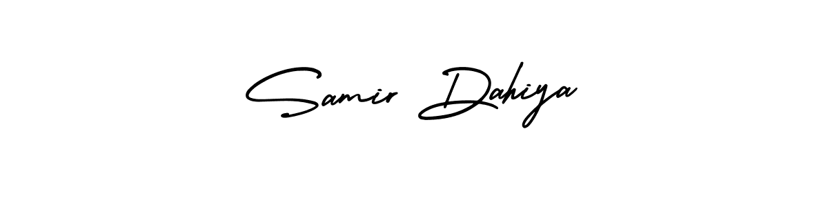 It looks lik you need a new signature style for name Samir Dahiya. Design unique handwritten (AmerikaSignatureDemo-Regular) signature with our free signature maker in just a few clicks. Samir Dahiya signature style 3 images and pictures png
