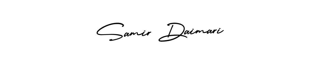 How to make Samir Daimari name signature. Use AmerikaSignatureDemo-Regular style for creating short signs online. This is the latest handwritten sign. Samir Daimari signature style 3 images and pictures png