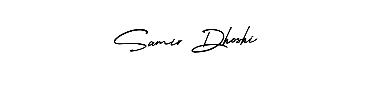 It looks lik you need a new signature style for name Samir Dhoshi. Design unique handwritten (AmerikaSignatureDemo-Regular) signature with our free signature maker in just a few clicks. Samir Dhoshi signature style 3 images and pictures png