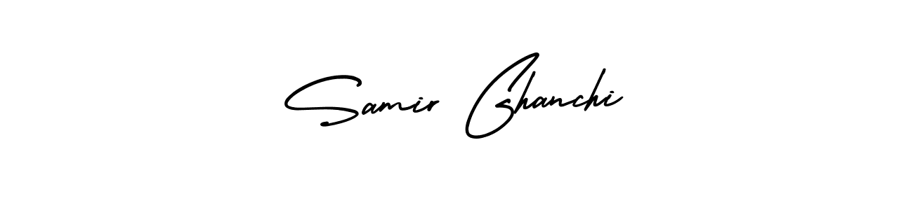 You can use this online signature creator to create a handwritten signature for the name Samir Ghanchi. This is the best online autograph maker. Samir Ghanchi signature style 3 images and pictures png