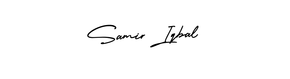 How to make Samir Iqbal name signature. Use AmerikaSignatureDemo-Regular style for creating short signs online. This is the latest handwritten sign. Samir Iqbal signature style 3 images and pictures png