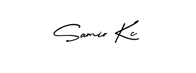 Also You can easily find your signature by using the search form. We will create Samir Kc name handwritten signature images for you free of cost using AmerikaSignatureDemo-Regular sign style. Samir Kc signature style 3 images and pictures png