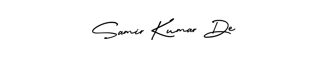 if you are searching for the best signature style for your name Samir Kumar De. so please give up your signature search. here we have designed multiple signature styles  using AmerikaSignatureDemo-Regular. Samir Kumar De signature style 3 images and pictures png