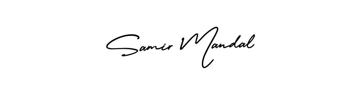 Samir Mandal stylish signature style. Best Handwritten Sign (AmerikaSignatureDemo-Regular) for my name. Handwritten Signature Collection Ideas for my name Samir Mandal. Samir Mandal signature style 3 images and pictures png